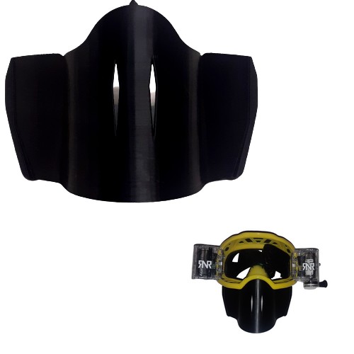 Masque mentonnière pour lunette Rip N Roll RNR PLATINUM  (vendu sans la lunette) Pour utilisation avec casque Jet.