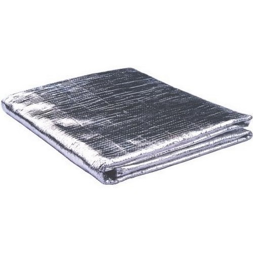 Plaque d'isolation thermique aluminisée 1M X 1M  900grs/m2  épaisseur : 0.8 mm