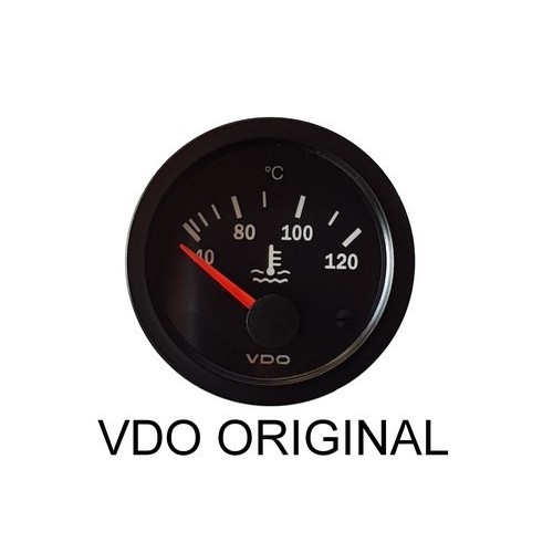 Manomètre de température d'eau VDO Vision (sonde comprise ) Ø 55 mm , Ø d'encastrement 52mm