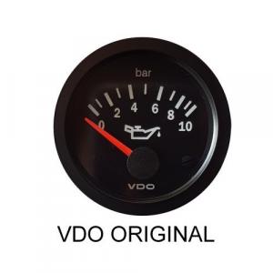 Manomètre de pression d'huile VDO Vision (sonde comprise ) Ø 55 mm , Ø d'encastrement 52mm