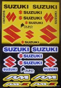 Planche adhésifs déco SUZUKI pour kart karting